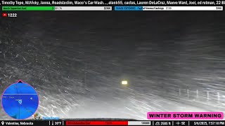 Northern Nebraska Snow (3/6/25) - (Live Storm Chase Archive)