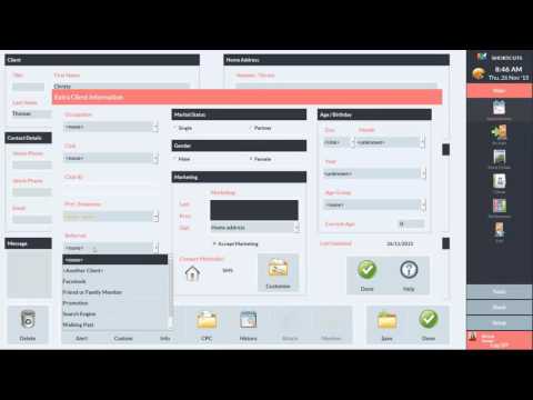 Shortcuts Software: Entering Details in Client Card