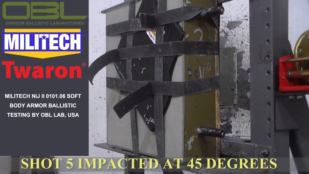 MILITECH NIJ II 0101.06 Soft Armor Testing Video