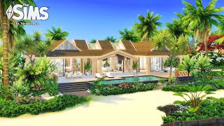 TROPICAL ISLAND VILA | The Sims 4 Speed Build | No CC