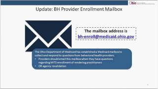 Enrolling Rendering Practitioners in MITS Webinar 2016