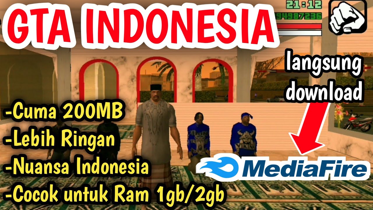 DOWNLOAD GTA INDONESIA OFFLINE UNTUK ANDROID CUMA 200MB🤤 YouTube