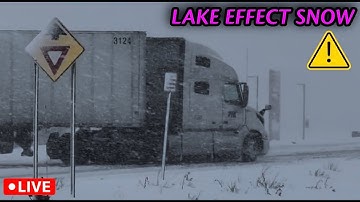 🔴INTENSE LAKE EFFECT SNOW - STORM CHASERS LIVE