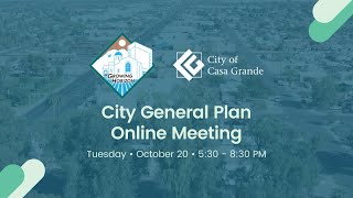 City General Plan Online Meeting