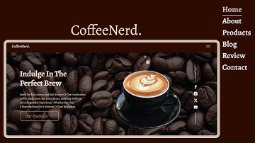 Responsive Coffee Website HTML CSS JavaScript GSAP - Responsive Web Design 2025 | Part 3