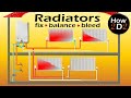 Radiators explained how to fix balance bleed panel radiator how radiators work flow  return valves