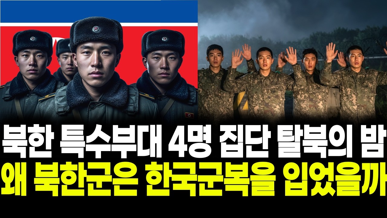 북한 특수부대 4명 집단 탈북의 밤 |북한 특수부대가 한국군복을 입은 이유? 국정원도 탈북이야기 듣고 경악 | 왜 DMZ에서 손을 들 수밖에 없었을까