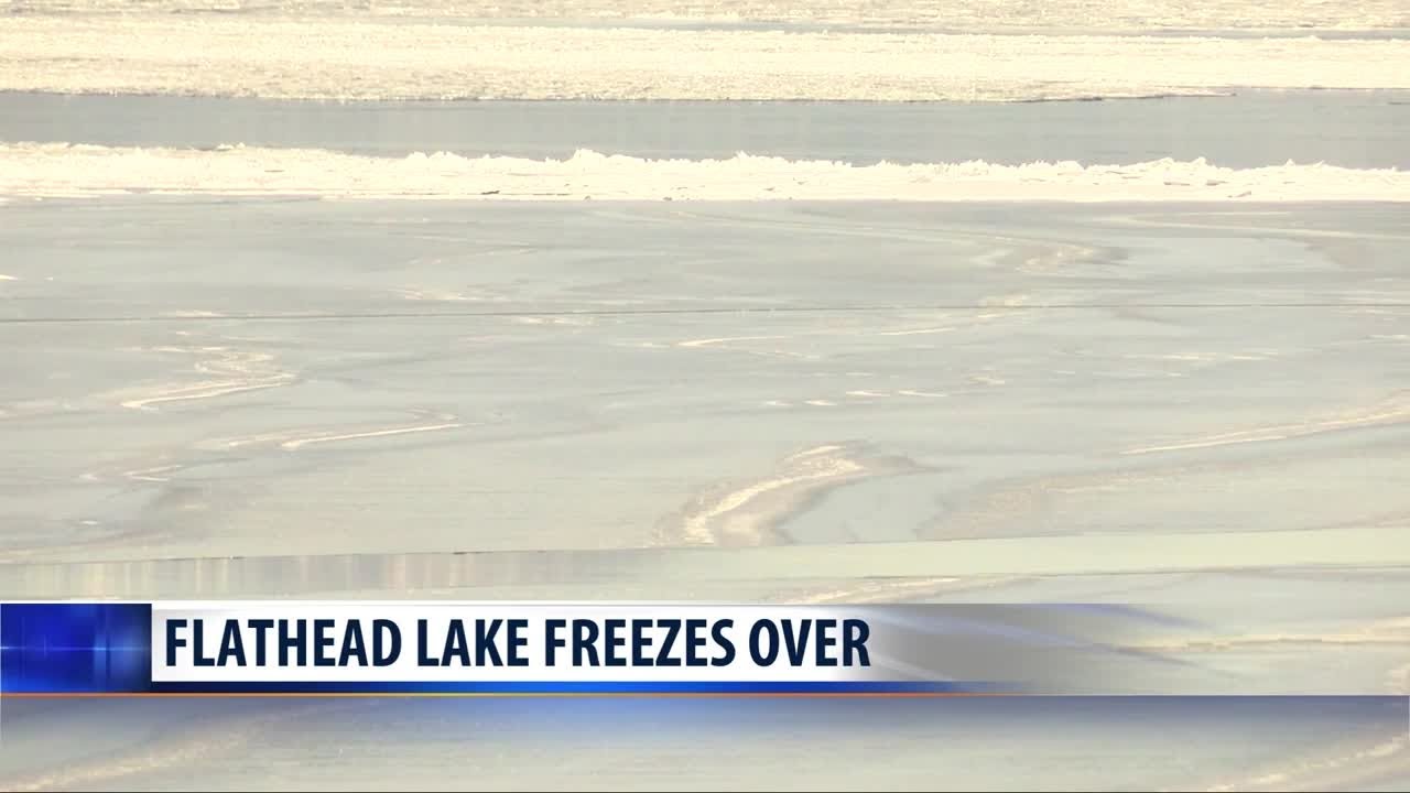 Flathead Lake and Lake McDonald freeze over - YouTube