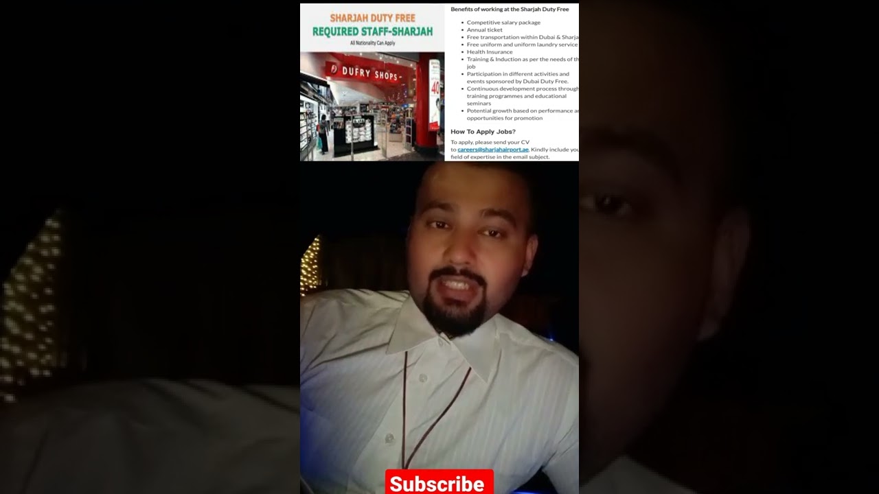 Sharjah Duty-free Jobs Apply Now