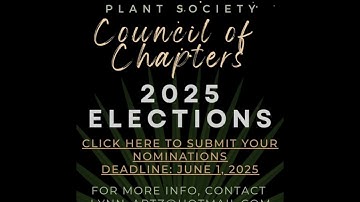 📣 2025 COUNCIL OF CHAPTERS ELECTIONS