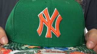 Yankees 'SUNSHINE BLOOM SNAPBACK' Green-Multi Hat by New Era