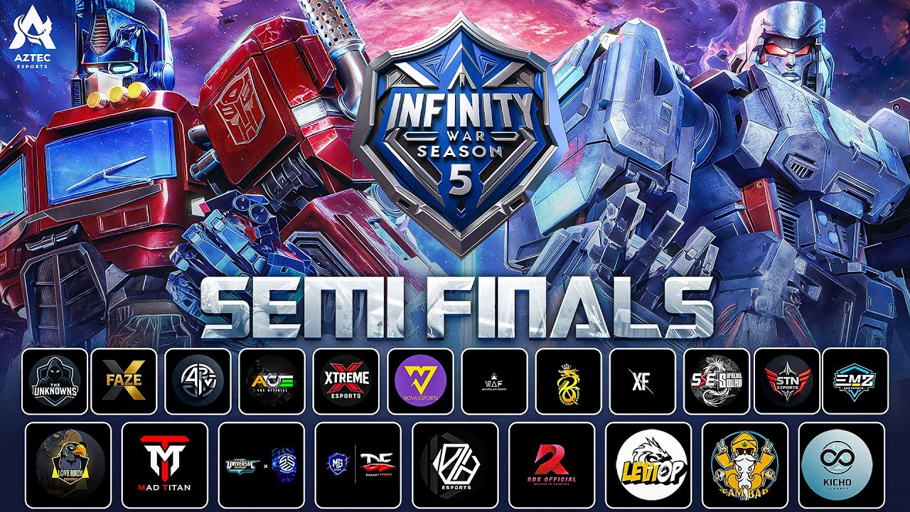 INFINITY WAR SEASON-5 SEMI FINALS GROUP 2 PRESENTED BY AZTEC ESPORTS ...