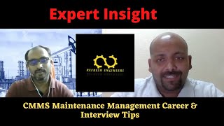 Maintenance management #CMMS career and Interview tips by Mr.Vinish CMMS Engineer