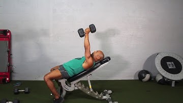 INCLINE DUMBBELL CHEST PRESS WITH DROP SET