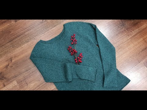 Кофточка с круглой кокеткой / Азиатский росток (краткое описание)