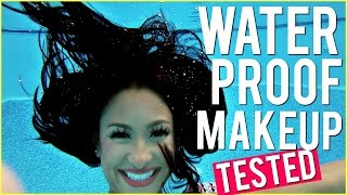 WATERPROOF MAKEUP LOOK!! Pool Party TESTED!