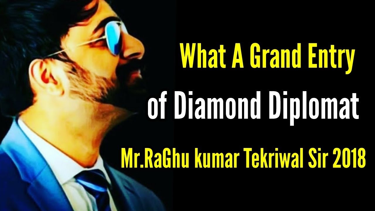 Ebiz | What A Grand Entry of Diamond diplomat Mr.RaGhu kumar Tekriwal Sir