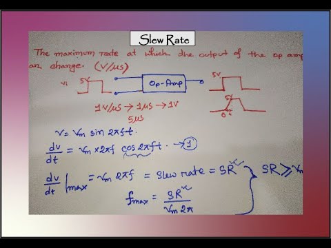 Basic concept of slew rate of op-amp in Bangla - YouTube