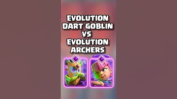 Evolution Dart Goblin VS Evolution Archers #clashroyale #cardevolution #shorts