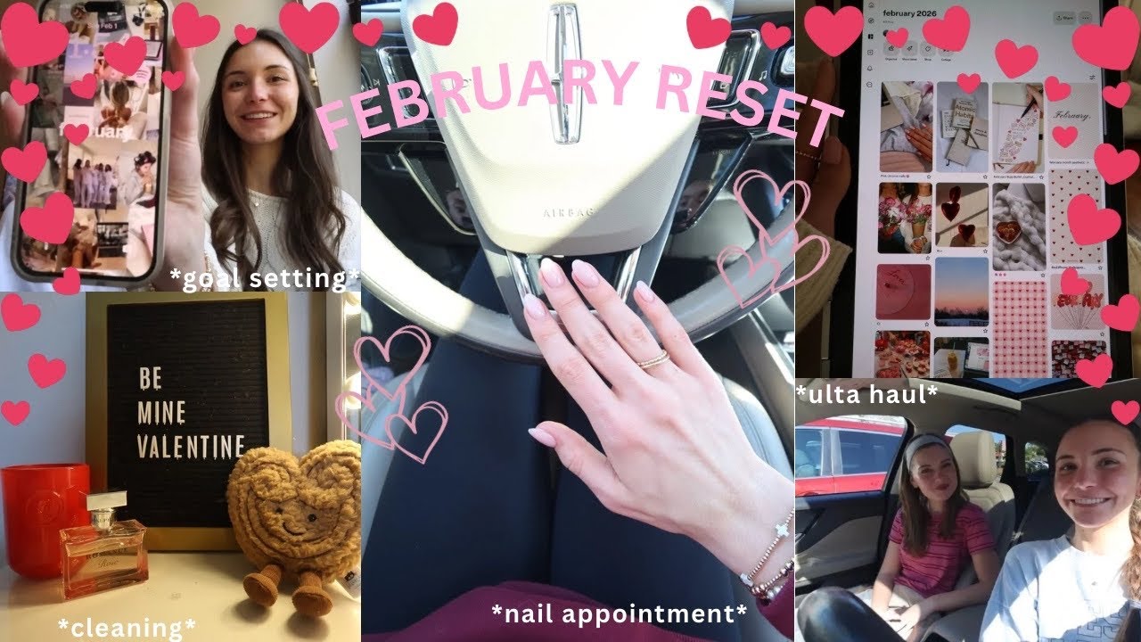 FEBRUARY RESET VLOG 💌 | monthly reset inspo