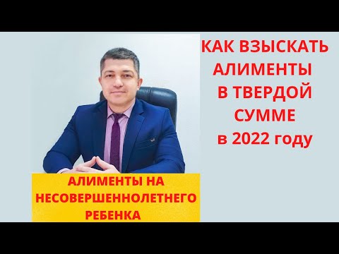 Как взыскать алименты на ребенка в твердой денежной сумме в 2022 году