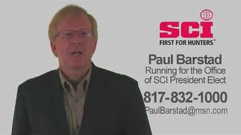 Paul Barstad - Candidate for SCI President Elect