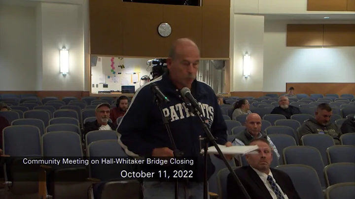 Community Meeting on the Hall-Whitaker Bridge Clos...