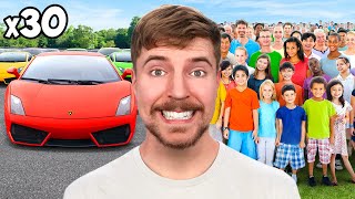 30 Lamborghinis vs 10,000 People