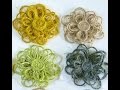 Twine flower tutorial:How to:Handmade:DIY