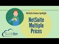 NetSuite Multiple Prices