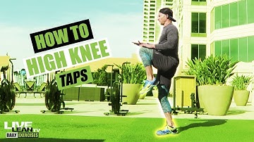 How To Do HIGH KNEE TAPS | Exercise Demonstration Video and Guide