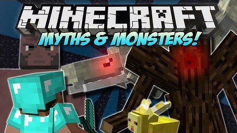 Minecraft | MYTHS & MONSTERS! (NEW Bosses, Mobs & Weapons!) | Mod Showcase [1.4.7]
