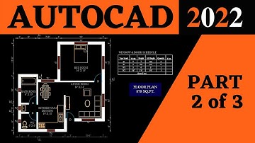 Making a simple floor plan in AutoCAD: Part 3 of 4 || AutoCAD 2025 tutorial for beginners