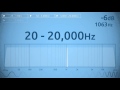 20  20000 hz audio sweep  range of human hearing