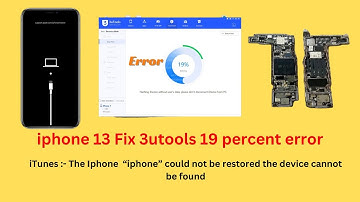 Iphone 13 Fix 3utools Error19%