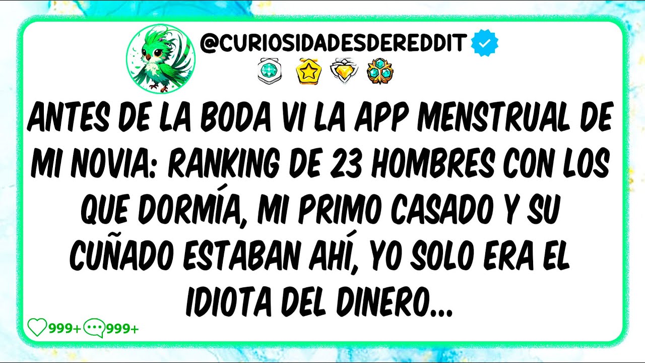 Antes de la boda vi la APP Menstrual de mi novia: RANKING de 23 Hombres con los que dormía, Mi primo