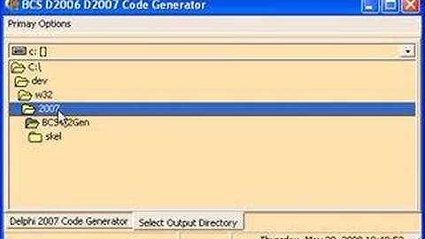 Arch Brooks - Use BCS Code Generator