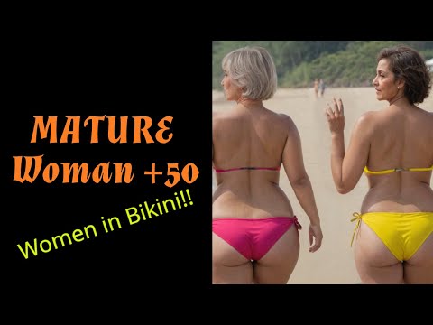 Elegant Older Woman over 50 in Bikini \\\\  Mastering Style and Confidence for Older Women