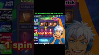 1 spin trick 💥 Rose Emote | new emote royale event | free fire new event #ffnewevent