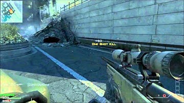 MW3 360 Quickscope + car explosion Fail