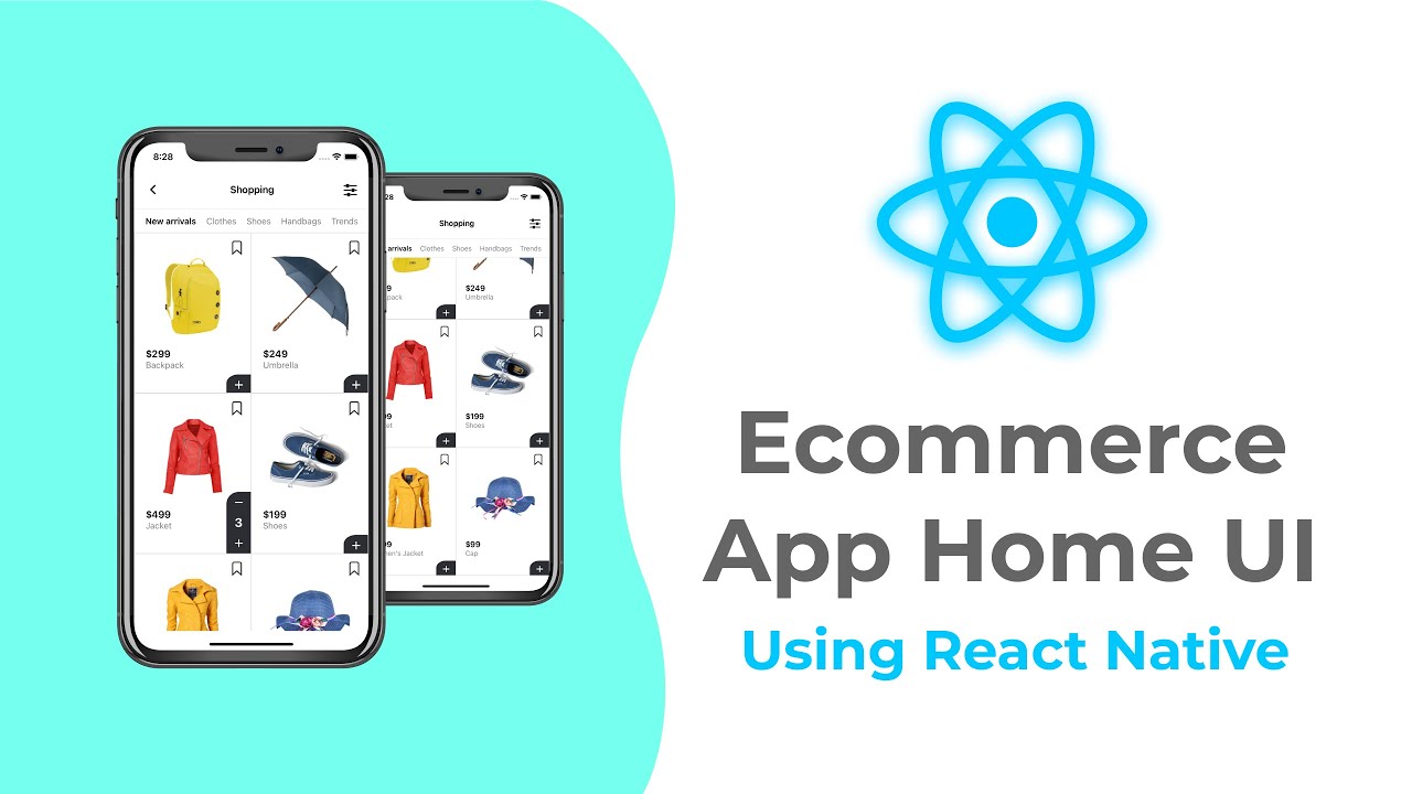 Basic Ecommerce App Home UI - Using React Native - Speed Code Video #8 ...