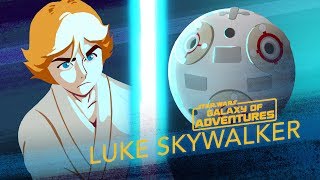 Luke Skywalker - Lightsaber Training Star Wars Galaxy Of Adventures