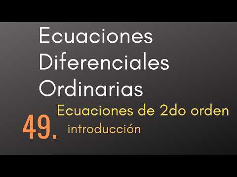 49 Ordinary Differential Equations - 2nd Order Equation - Introduction