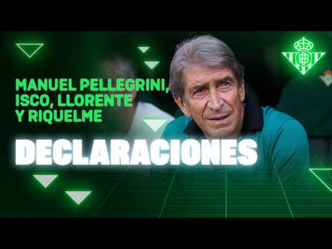 Las reacciones de Pellegrini, Isco, Llorente y Riquelme tras el #RealBetisCAOsasuna 🗣🎙 | Real BETIS