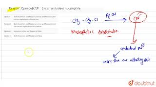 Assertion : Treatment of chloroethane with a saturated solution of AgCN