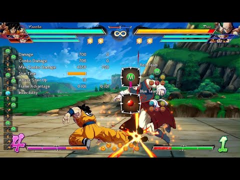 DBFZ Yamcha midscreen extended combo Smokyart4280