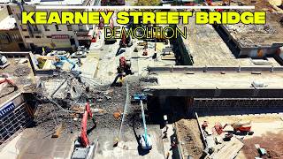 The Final Span: Demolishing the Kearny Street Bridge 4K Drone Footage