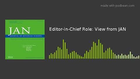 Editor-in-Chief Role: View from JAN