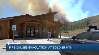 Phillips fire forces evacuation at Soldier Mountain Resort