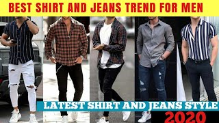 Men&#39;s shirt with jeans style | latest shirt and jeans combination for men | jens shirt fashion 2020